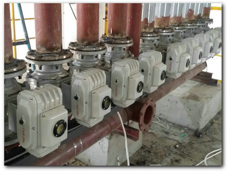 電動法蘭球閥水應用