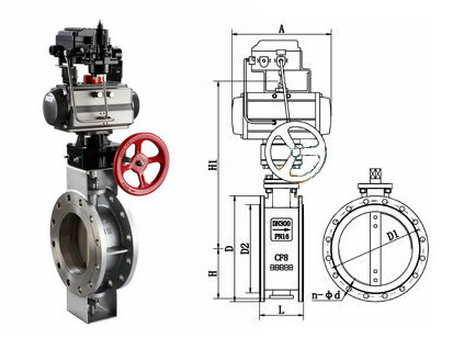 qd 通風蝶閥結構圖